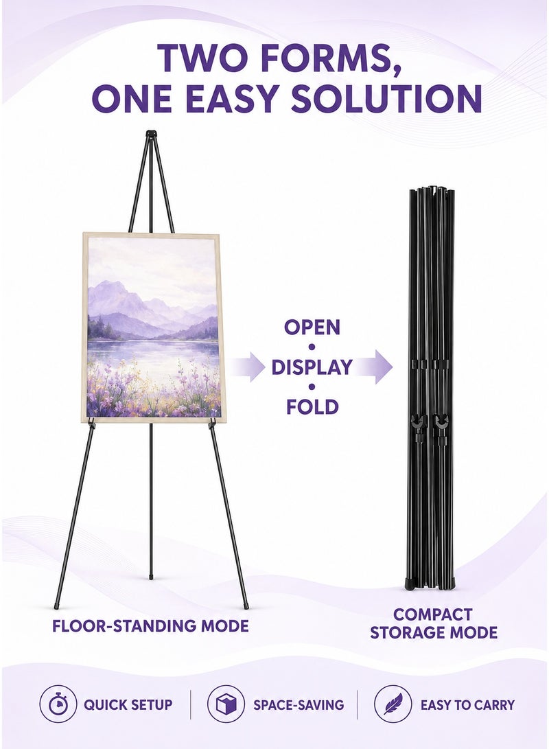 Aluminum alloy easel sketch stand folding telescopic display stand portable - Image 5