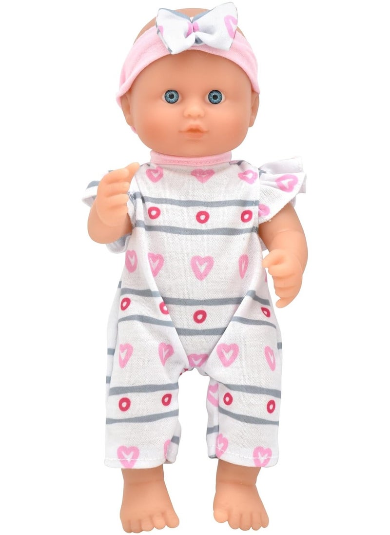 dolls world - Little Poppets 10 inch Deluxe Twin Bathable vinyl Doll from Peterkin gift for kids of Age above 10 months - Image 1