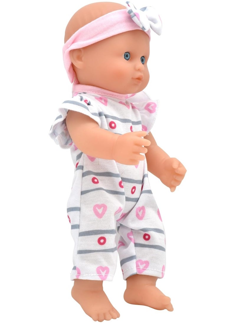 dolls world - Little Poppets 10 inch Deluxe Twin Bathable vinyl Doll from Peterkin gift for kids of Age above 10 months - Image 1