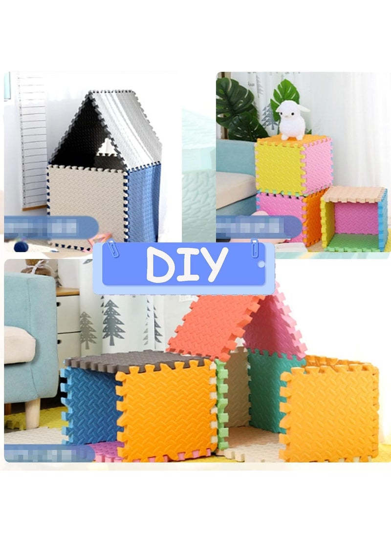 EVA Foam Play Mat, 16 Tiles Colorful Baby Play Mat, Square Kids Playmat with Solid Colored, 1 cm Thickened Interlocking Foam Floor Tiles, Puzzle Play Mat for Baby Playing (Green) - Image 5