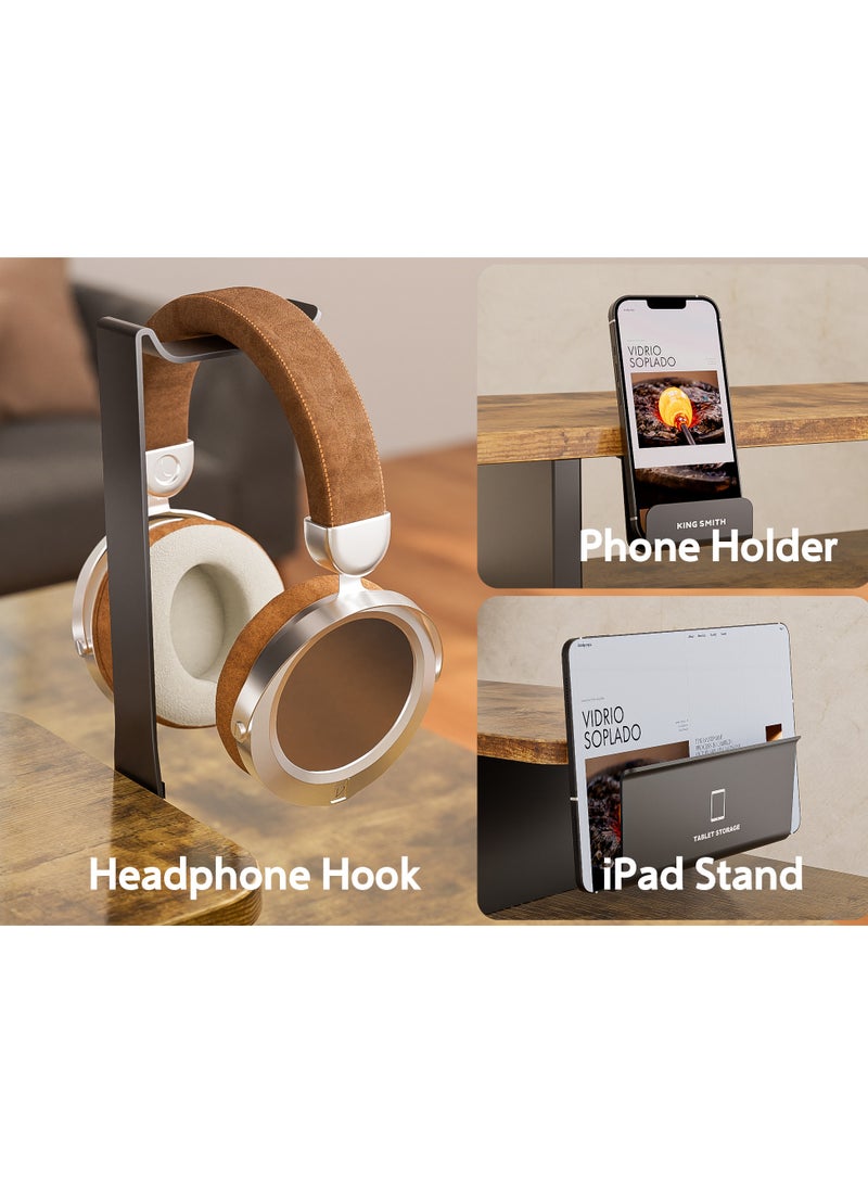 Kingsmith ETSFI21 Antique wood color Table | electric 72-120 cm height adjustment | LED Panel Display - Image 2