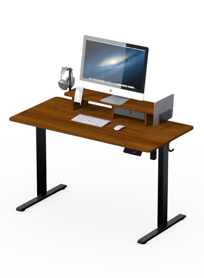 Kingsmith ETSFI21 Antique wood color Table | electric 72-120 cm height adjustment | LED Panel Display - Image 5