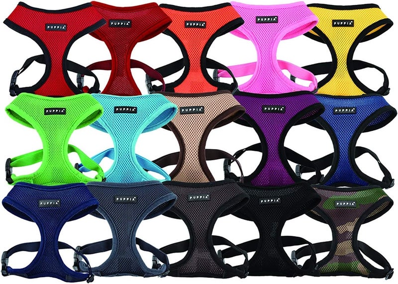 Puppia Soft Dog Harness - No Choke Over-The-Head Design with Adjustable Chest Belt and Quick-Release Buckle, Pink, X-Small - Image 5