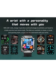 Generic T93 Bluetooth Smart Watch With Earbuds For Android iPhone Fitness Tracker With Blood Oxygen Heart Rate Sleep Monitor Long Time Standby Sports Green  - Image 4