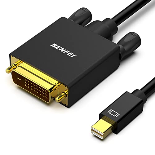 BENFEI Mini DisplayPort to DVI Cable, Mini DisplayPort to DVI 10 Feet Cable (Thunderbolt 2 Compatible) with MacBook Air/Pro, Surface Pro/Dock, Monitor, Projector - Image 1