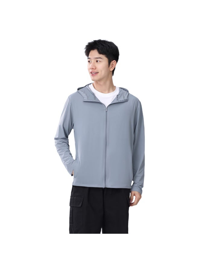 Car Return Car Guimu Sunscreen Shirt Men's Spring And Summer Ice Silk Sunscreen Clothing Slim Outdoor Cycling Sunshade Hooded Jacket Sunscreen Shirt Skin Clothing - Image 1