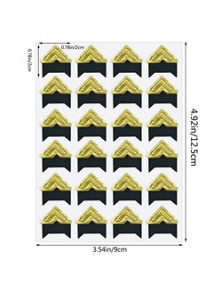 yuntop 12 Sheets 288 Count Selfadhesive Photo Corners Stickers Acid Free Photo Mounting Corners For Scrapbooks Memory Books Diy Picture Album Journal (Gold)  - Image 2