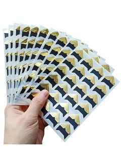 yuntop 12 Sheets 288 Count Selfadhesive Photo Corners Stickers Acid Free Photo Mounting Corners For Scrapbooks Memory Books Diy Picture Album Journal (Gold)  - Image 4