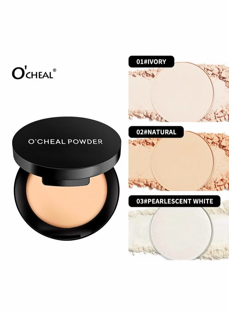 اوكيل ضغط الحجاب المعدني إعداد مسحوق، Comapct مسحوق الوجه ماكياج الجوارب المواد للنساء، ماتي، خفيفة الوزن، التنفس، صيغة نباتية، كريمية طبيعية - 8g - Image 3