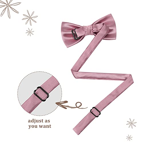 Kajeer Kids Boys Silk Bow Ties - Adjustable Bowtie for Baby Toddler Gifts(Pink) - Image 3