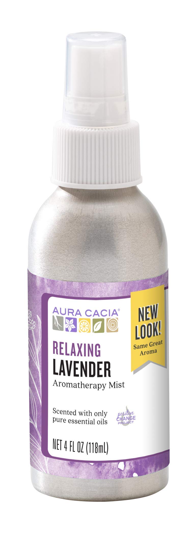 Aura Cacia Relaxing Lavender Aromatherapy Room & Body Mist 4 Fl Oz - Image 1