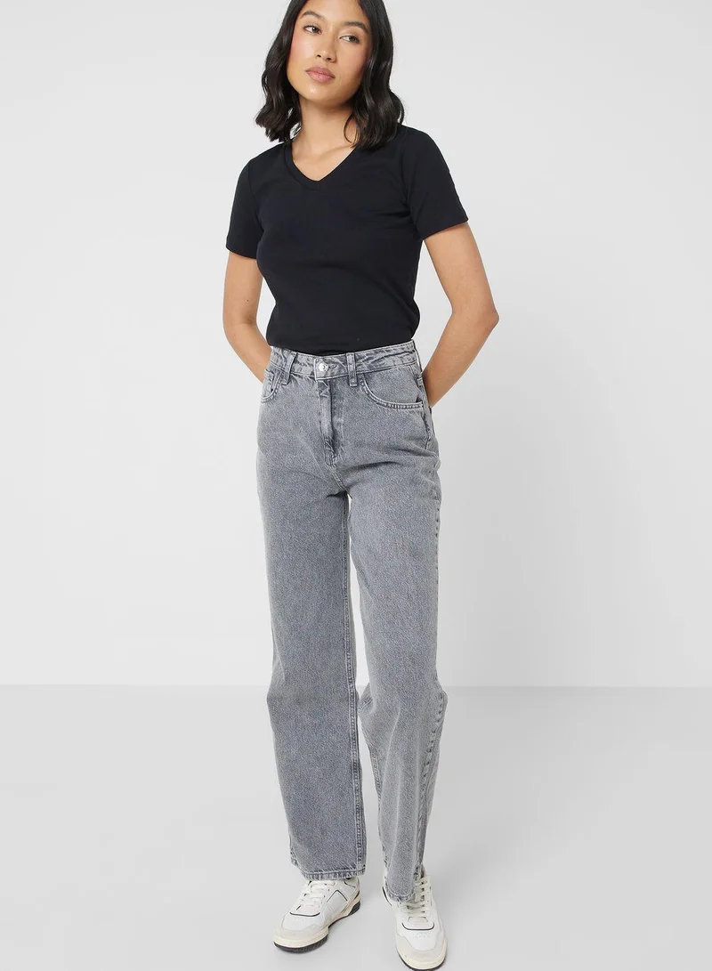 DeFacto Woman 90'S Wide Leg High Waist Jeans