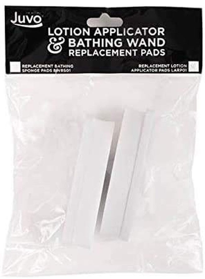 Juvo Products Replacement Lotion Applicator Pads for Juvo Combination Lotion Applicator and Bathing Wand, 2-Pack, White - Image 2