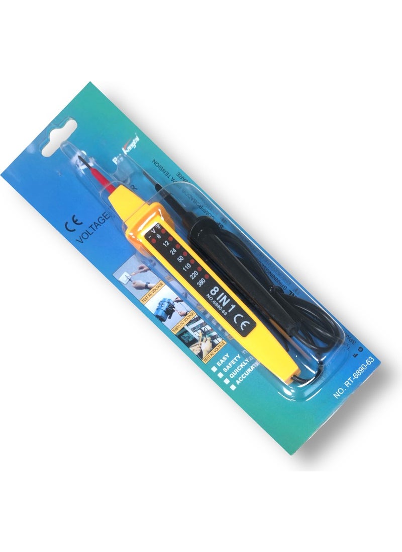 Tek-İş Cable Phase Voltage Detector Control Pen Measuring Instrument 8 In 1 Voltage Tester  - Image 2