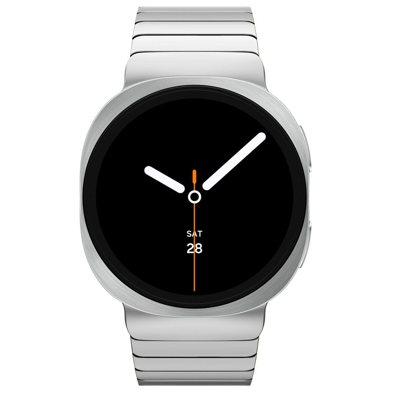 erorex For Samsung Galaxy Watch8 / Watch8 Classic One Beads Butterfly Buckle Stainless Steel Watch Band(Silver) - Image 2