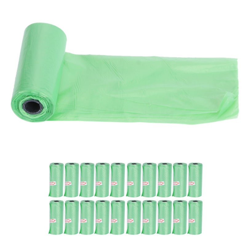 Biodegradable Diaper Bags: 100% Green, Odor Control, Leak Proof - Lightweight Compact Waste Bags for Baby Travel, Pet Cleanup, Home Office Use - Image 4