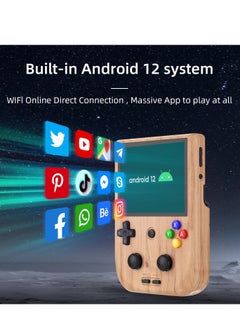 ANBERNIC  RG405V Retro Handheld Game Console, Unisoc Tiger T618 Android 12 System 4.0 Inch IPS Touch Screen Support 5G WiFi Bluetooth 5.0 with 128G TF Card 3172 Games 5500mAh Battery  - Image 3