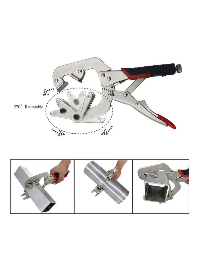 NIBEMINENT Multi-Murpose Right Angle Welding Clamp Silver/Black  - Image 2