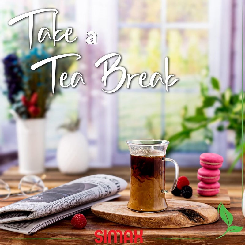 SIMAX Glassware Irish Coffee Tea Glasses - Cold, Heat, and Shock Resistant Borosilicate Glass, Microwave and Dishwasher Safe, Includes Six (6) 8.5 Ounce Cups - Image 3