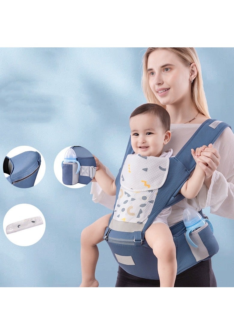 Baby Carrier, Baby Carrier with Hip Seat,Multifunction Baby Waist Stool for 0-36 Months Baby,Toddler,6 in 1 Carrying Mode,Adjustable Size,Soft Baby Carrier Front and Back Baby Carrier