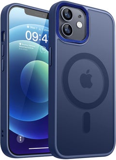 Case BENTOBEN Magnetic Iphone 11, Compatible with Wireless Charger and Magsafe Card Wallet, Simple Clear Shockproof Drop Resistant Anti-Fingerprint Case Compatible with Iphone 11 - Blue