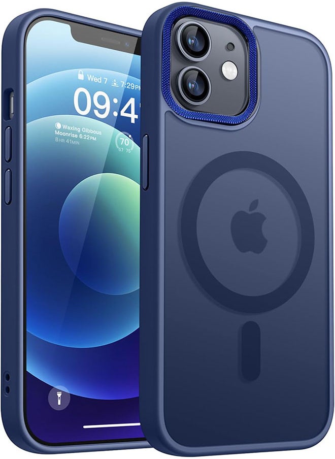 Generic - Case BENTOBEN Magnetic Iphone 11, Compatible with Wireless Charger and Magsafe Card Wallet, Simple Clear Shockproof Drop Resistant Anti-Fingerprint Case Compatible with Iphone 11 - Blue - Image 1