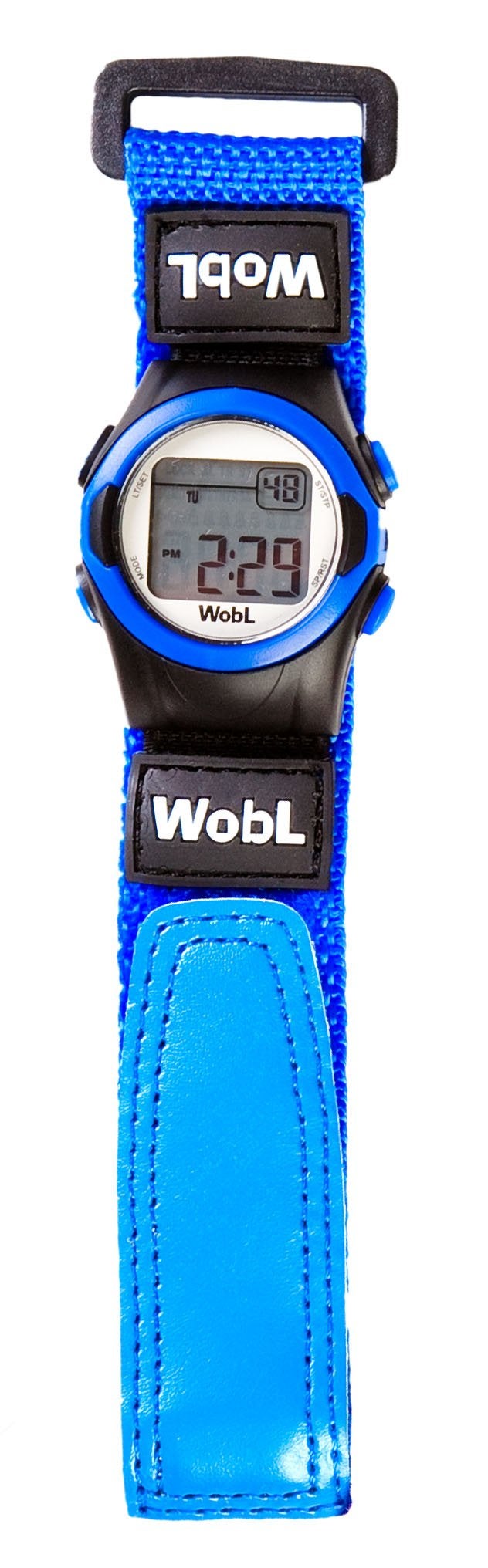WobL WobL Vibrating 8-Alarm & Repeating Countdown Timer Watch for Kids & Adults, Medication/Sports/Meetings/Potty Reminders, Blue  - Image 3
