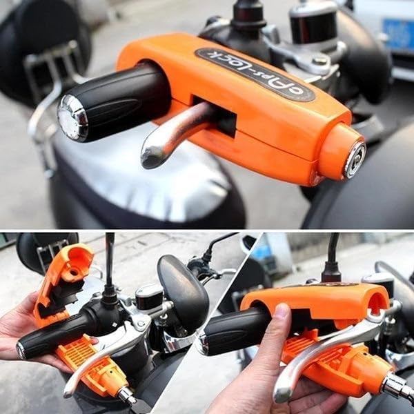 HENIRAG Heavy Duty Bike Brake Lock - Locking System by Holding Handle Bar and Brake Lever for Scooty, Two Wheelers - Image 5
