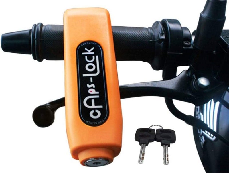 HENIRAG Heavy Duty Bike Brake Lock - Locking System by Holding Handle Bar and Brake Lever for Scooty, Two Wheelers - Image 1