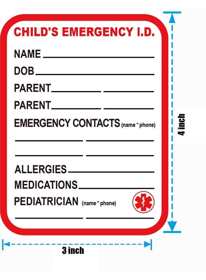 Remarkable Infant I.C.E. (In Case Of Emergency) Car Seat Sticker Safety Information Child Emergency Contact Car Seat Safety Alert Attachment Tag Stickers (8 Pack) - Image 3