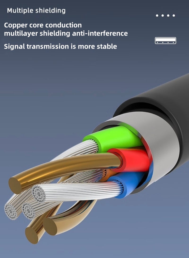 M-PARD 1.8M HDMI to VGA Cable, Uni-Directional HDMI Computer to VGA Monitor Cable (Male to Male) Compatible for Computer, Desktop, Laptop, PC, Monitor, Projector, HDTV, Roku, Xbox - Image 5