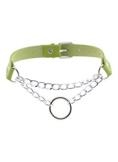 O Round Circle Faux Leather Collar