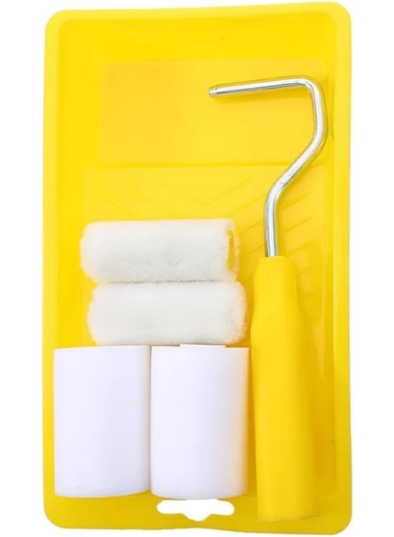 1 set Mini Foam Paint Roller Painting Decorating Kit 2 Inch Small Paint Roller Tray Set for Wall Painting Repair Brush ﻿ - Image 1
