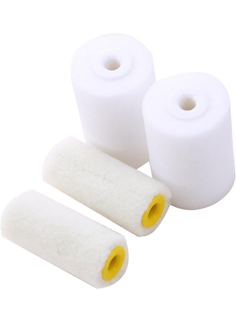 1 set Mini Foam Paint Roller Painting Decorating Kit 2 Inch Small Paint Roller Tray Set for Wall Painting Repair Brush ﻿ - Image 5