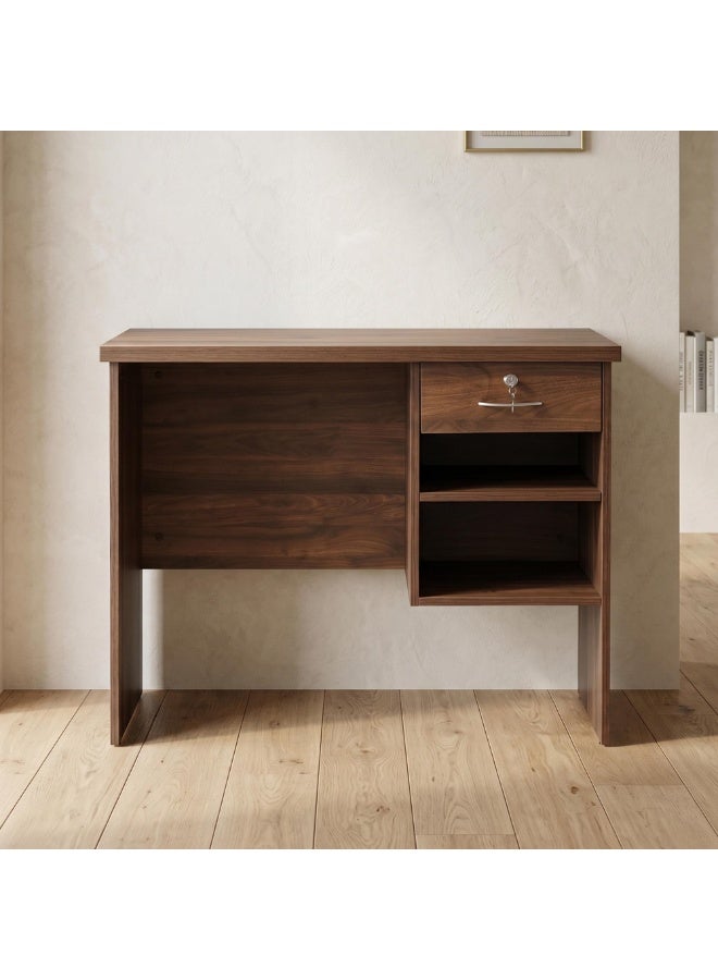 Royaloak Lucy Computer Table for Home Office | Engineered Wood Office Desk | Melamine Finish | Spacious Workstation with Drawer Storage | Modern & Durable Study Table | Thick Table Top & Legroom - Image 1