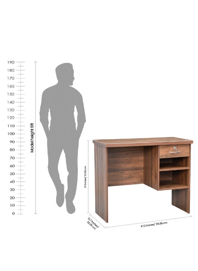 Royaloak Lucy Computer Table for Home Office | Engineered Wood Office Desk | Melamine Finish | Spacious Workstation with Drawer Storage | Modern & Durable Study Table | Thick Table Top & Legroom - Image 5