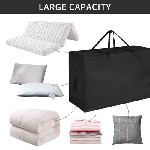Jungda Folding Mattress Storage Bag, Carry Case for Trifold Mattress,Fit 3 Inch Tri Foldable Twin/Twin xl Mattress (Mattress NOT Included)-38"L x 9"W x 25"H - Image 5
