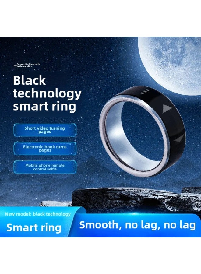 Mobile Phone Bluetooth Remote Control Black Technology Ring Smart Bluetooth Remote Control Ring E-book Praise Selfie Artifact-Colour:Smart Ring Size 11 Finger Circumference 64.6mm - Image 2