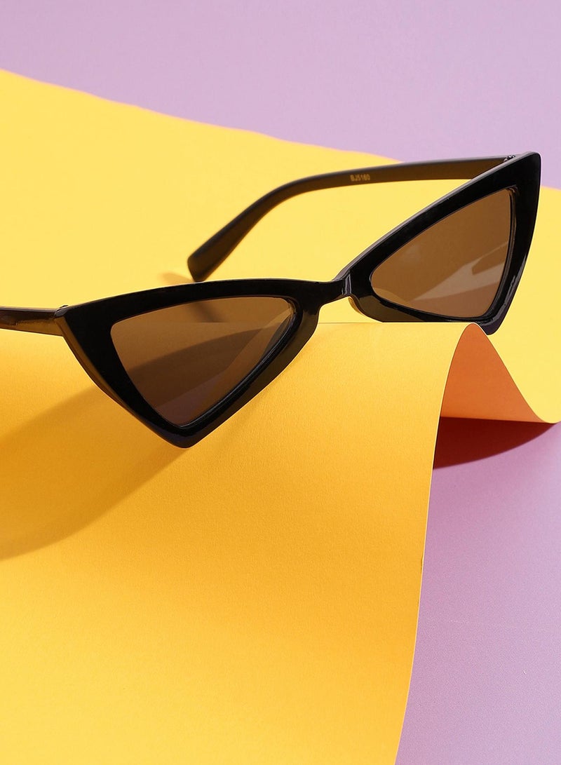 Haute Sauce Black Frame Retro Sunglass - Image 1