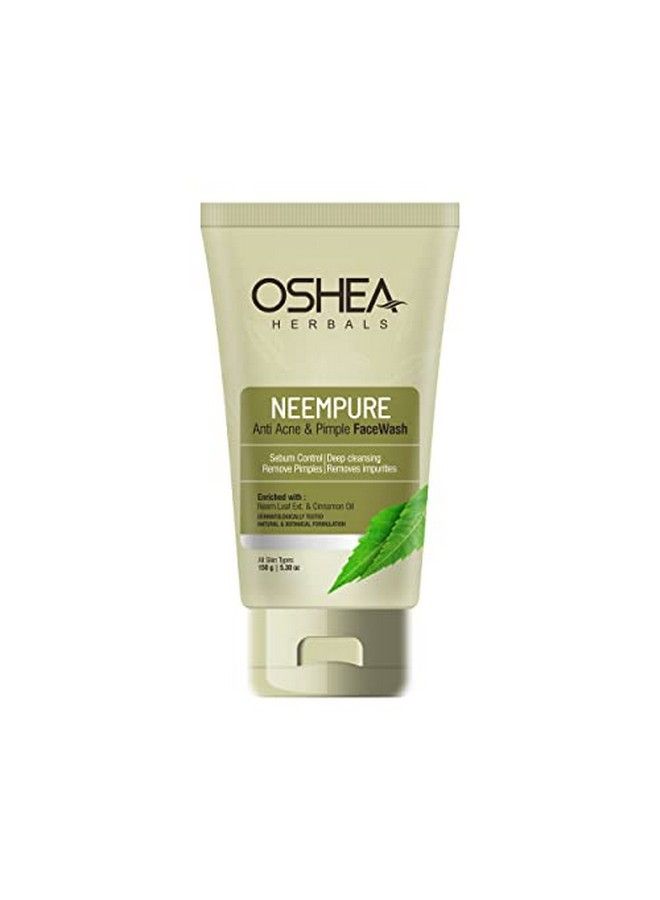 OSHEA Herbals Neempure Anti Acne & Pimple Face Wash Sebum Control ; Deep Cleansing ; Remove Pimples ; Impurities ; All Skin Types 150Gm - Image 2