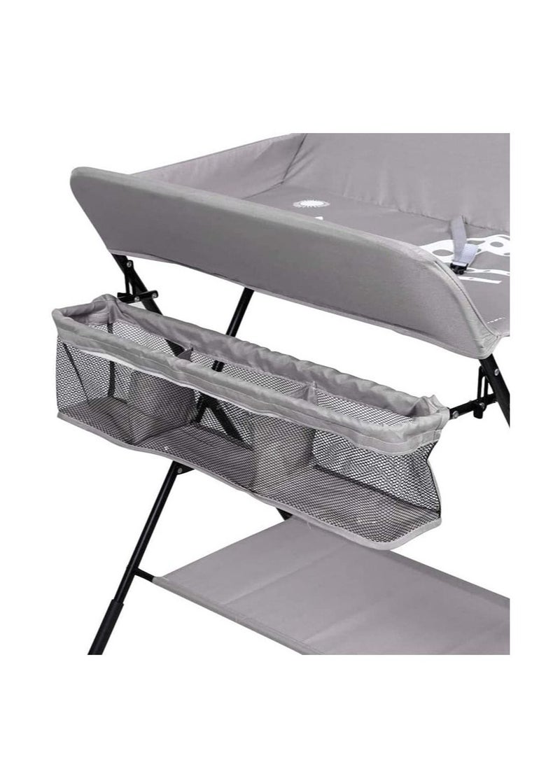 Portable Baby Changing Table with Wheels and Storage Rack and Bag、Multifunctional Newborn Dressing for Clothes Massage