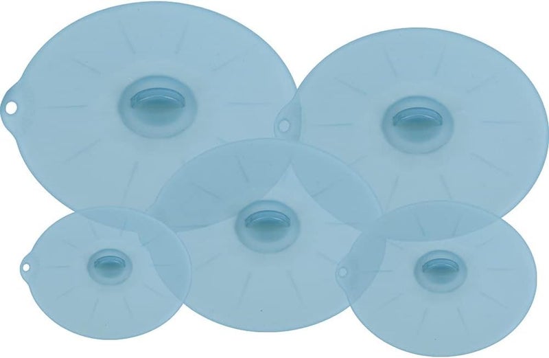Andyken Silicone Bowl Covers - Silicone Covers for Food Storage Silicone Lids for Pots and Pans BPA Free Silicone Bowl Lids Universal Lid for Pots and Pans Microwave Food Cover Silicone Lids for Cooking - Image 1