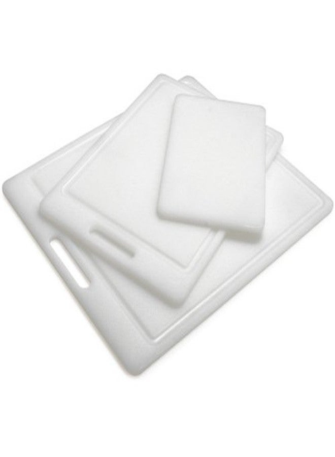 Sur La Table Polypropylene Cutting Board Set, 3-Piece, Reversible Boards with Juice Grooves, Cut-Out Handles and Dishwasher- Construction, Set of 3 - Image 1