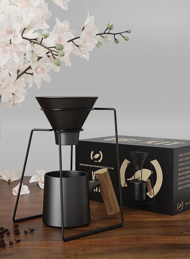 DHPO Stainless Steel Stand Pour Over Coffee Set - Image 2