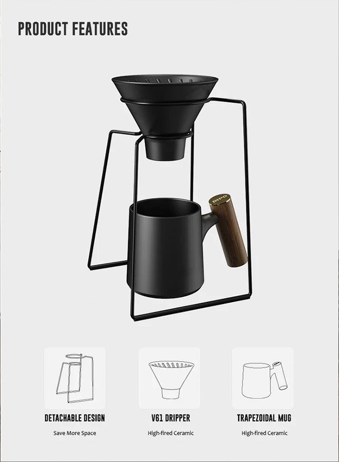 DHPO Stainless Steel Stand Pour Over Coffee Set - Image 3