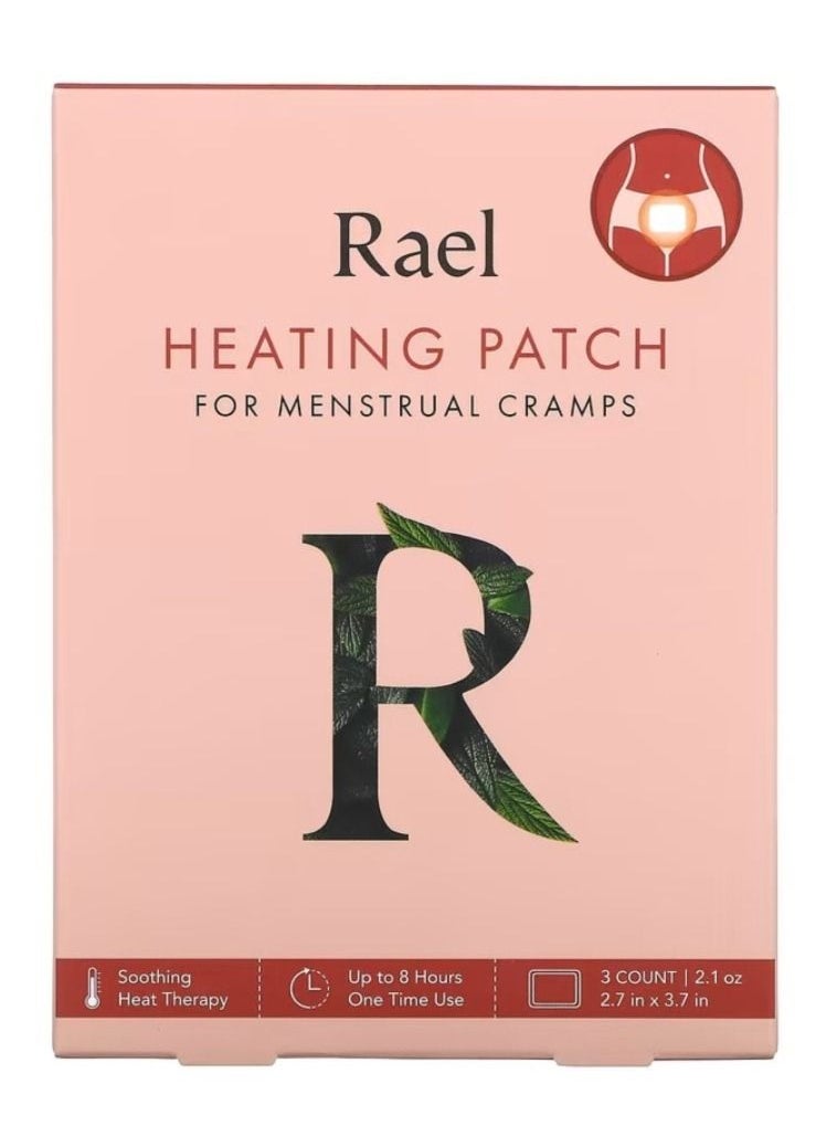 Rael Heating patch for menstrual cramps 3 patches 