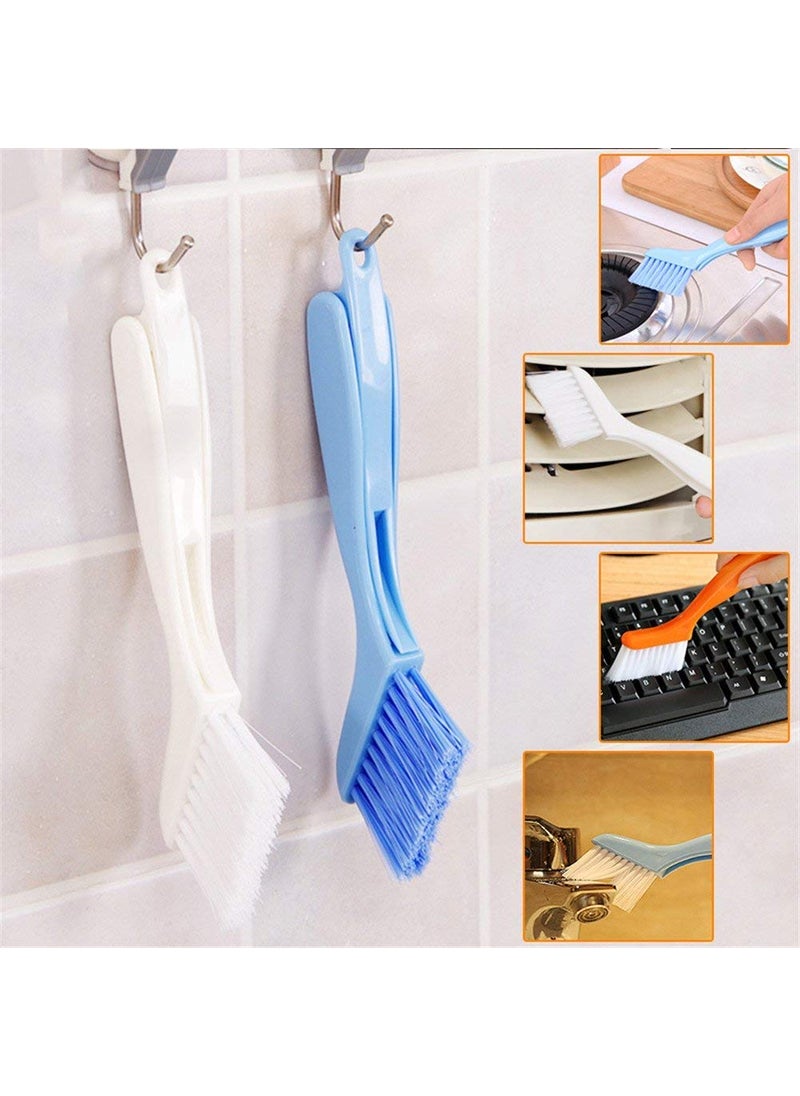 Three Secondz Three Secondz Cleaning Brush Window Rail Sliding Door Cleaning Brush Handheld Groove Column Brush Cleaning Tools Pack of 4  - Image 4