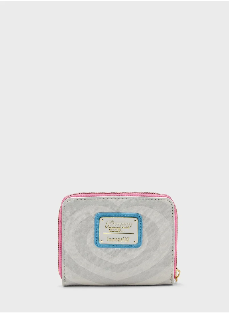 Loungefly Kids Leather Power Puff Girls & Mojo Jojo Zip Around Wallet