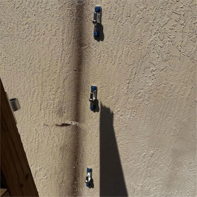 Wall Mount Gate Hinges 4Pairs Heavy Duty Fence Gate Hinges Heavy Duty Hinges for Wooden or Concrete Fence Gate Black - Image 3