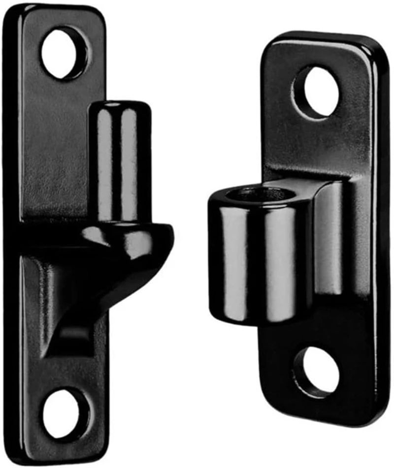 Wall Mount Gate Hinges 4Pairs Heavy Duty Fence Gate Hinges Heavy Duty Hinges for Wooden or Concrete Fence Gate Black - Image 1